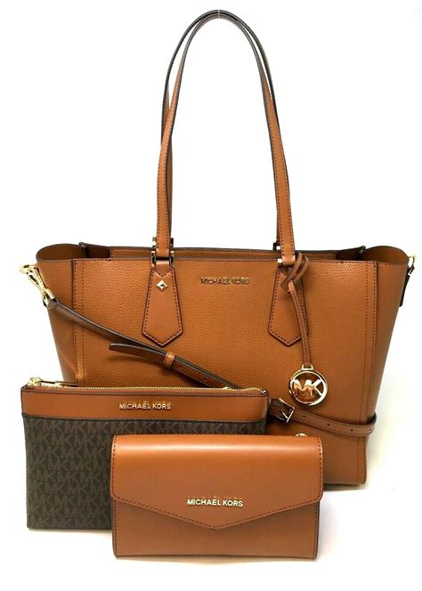 michael kors kimberly 3 in 1 tote|michael kors tote set.